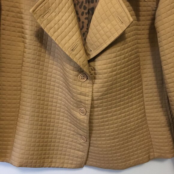Vintage Honey Dijon Quilted Coat Made in Canada - Picture 4 of 16